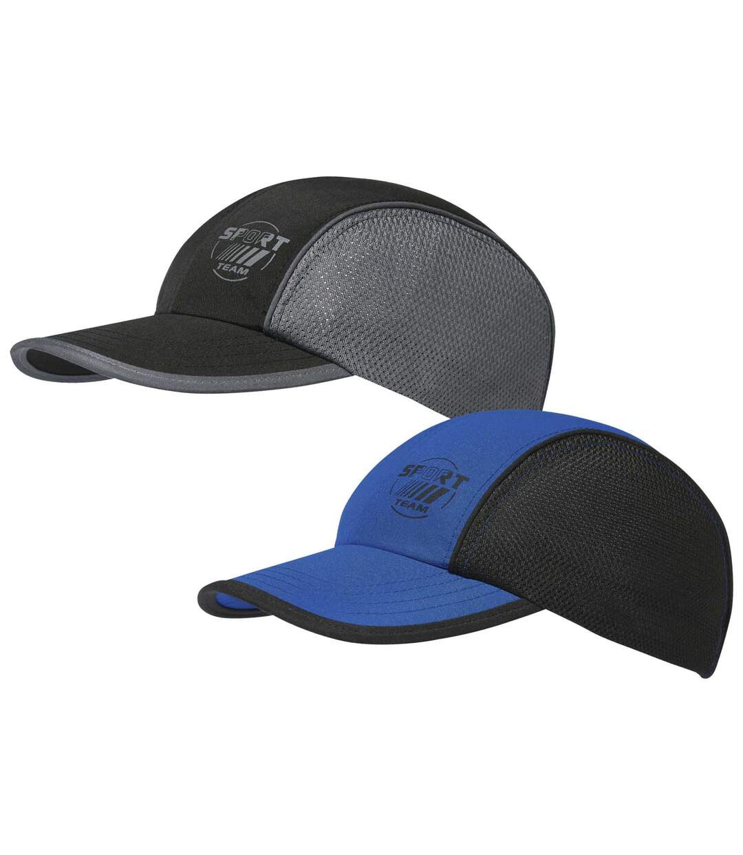 Lot de 2 Casquettes Bi-matière