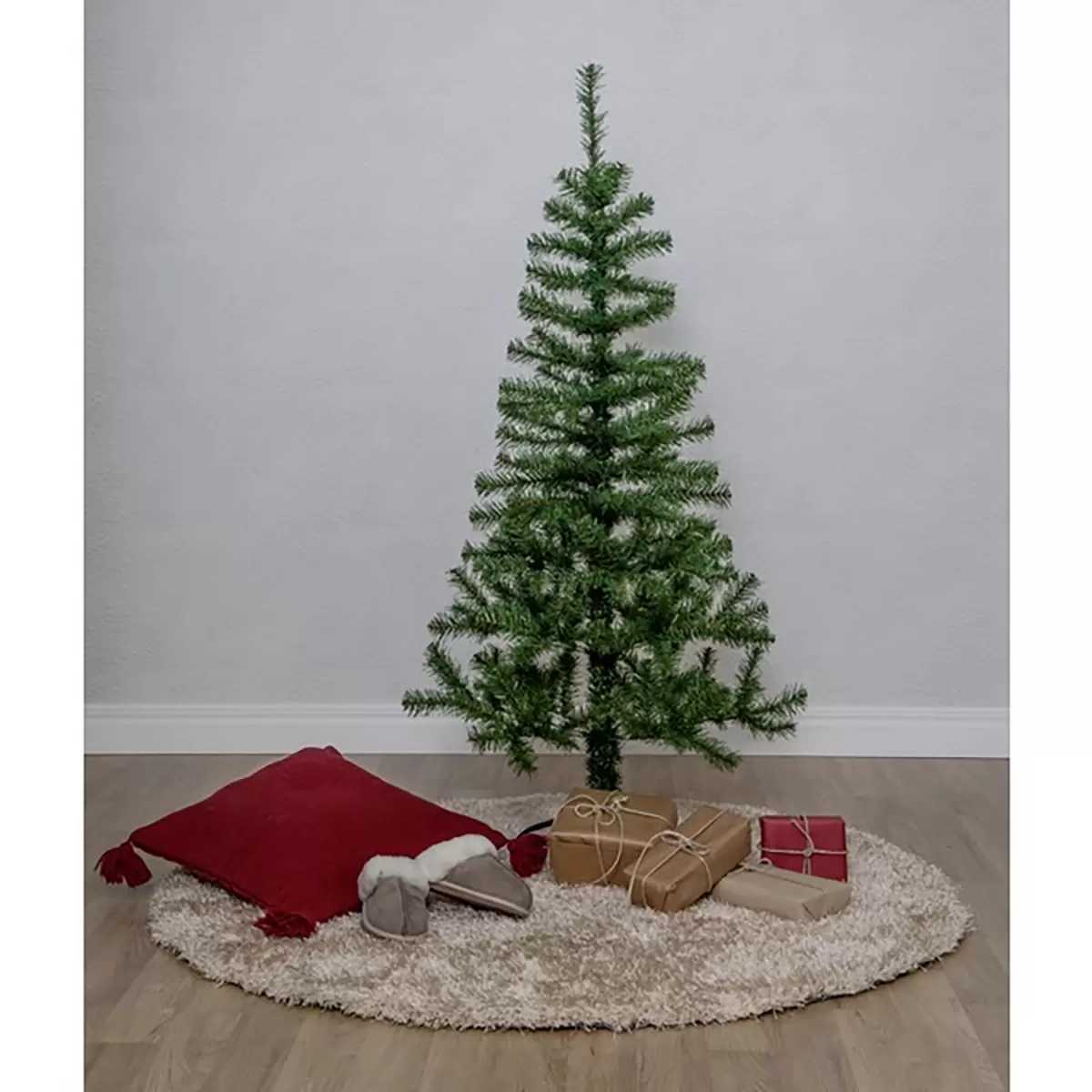Tannenbaum mit Licht grün