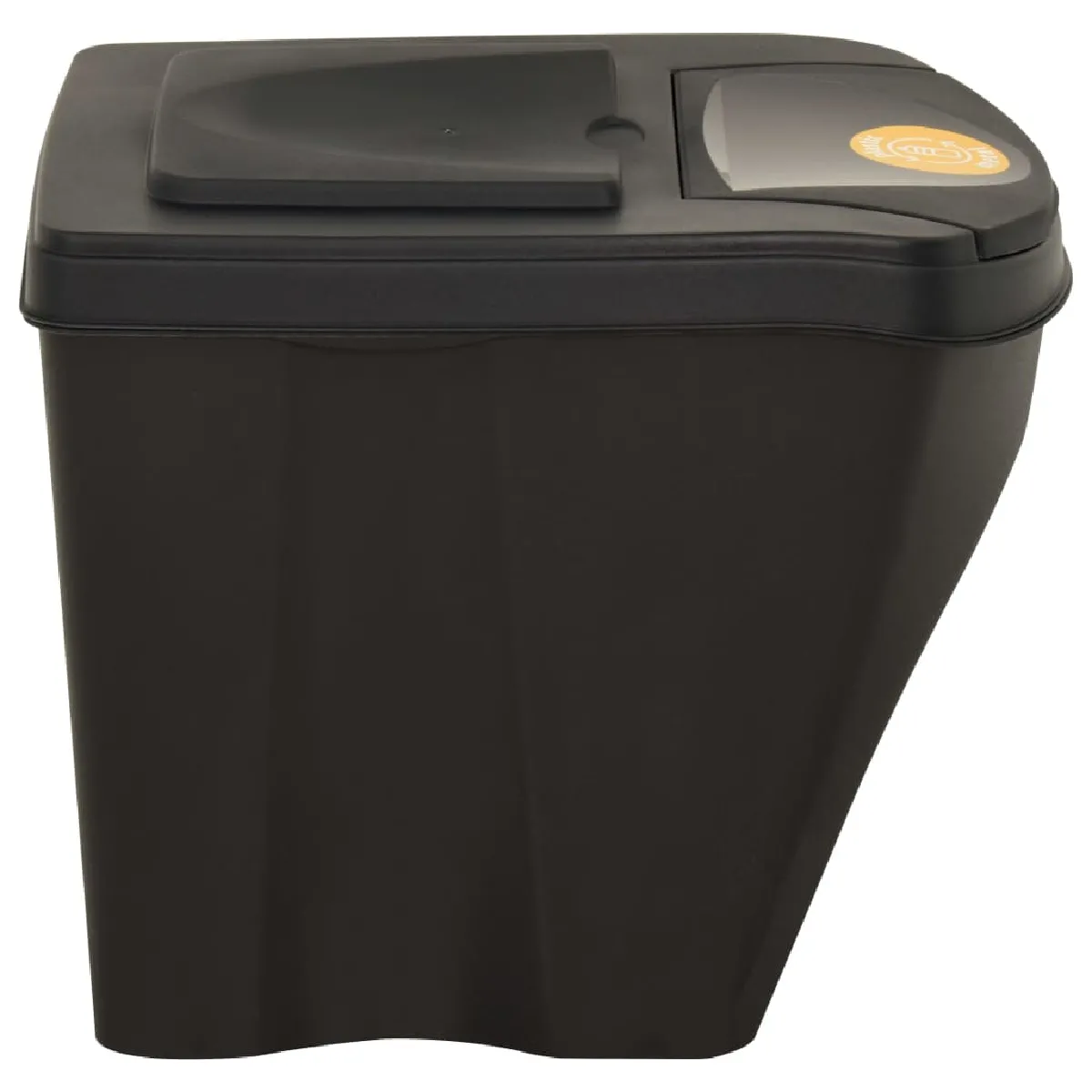vidaXL Poubelles empilables 3 pcs - 75 L - Anthracite