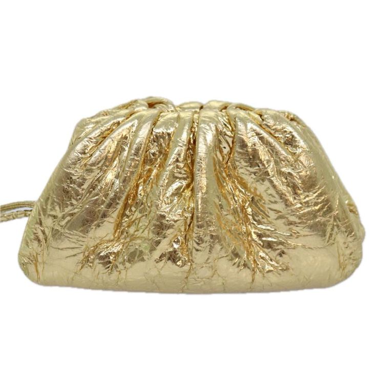 Bottega Veneta Vintage Bottega Veneta Pouch Gold