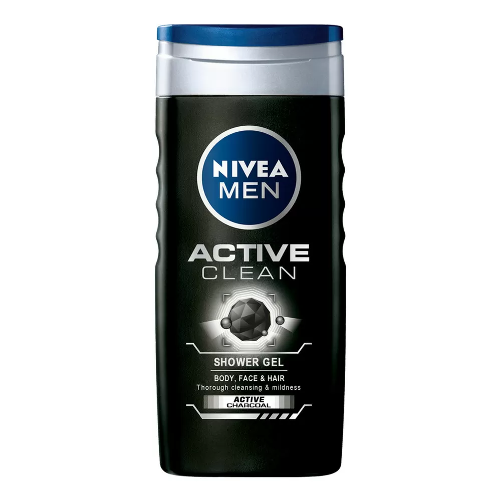 Nivea Men Active Clean Shower Gel - 250 ml.