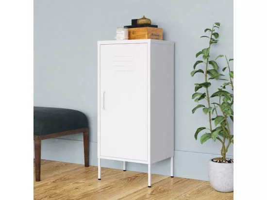 Armoire de rangement Blanc 42,5x35x101,5 cm Acier