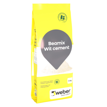 Weber Beamix cement wit 4 kg