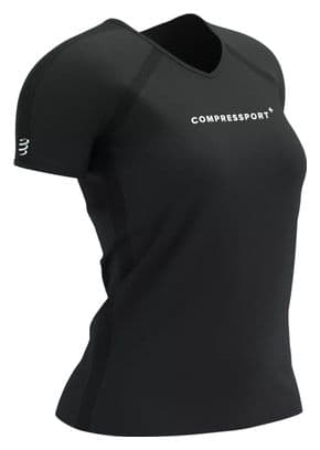 Maillot manches courtes Training Logo Femme Noir