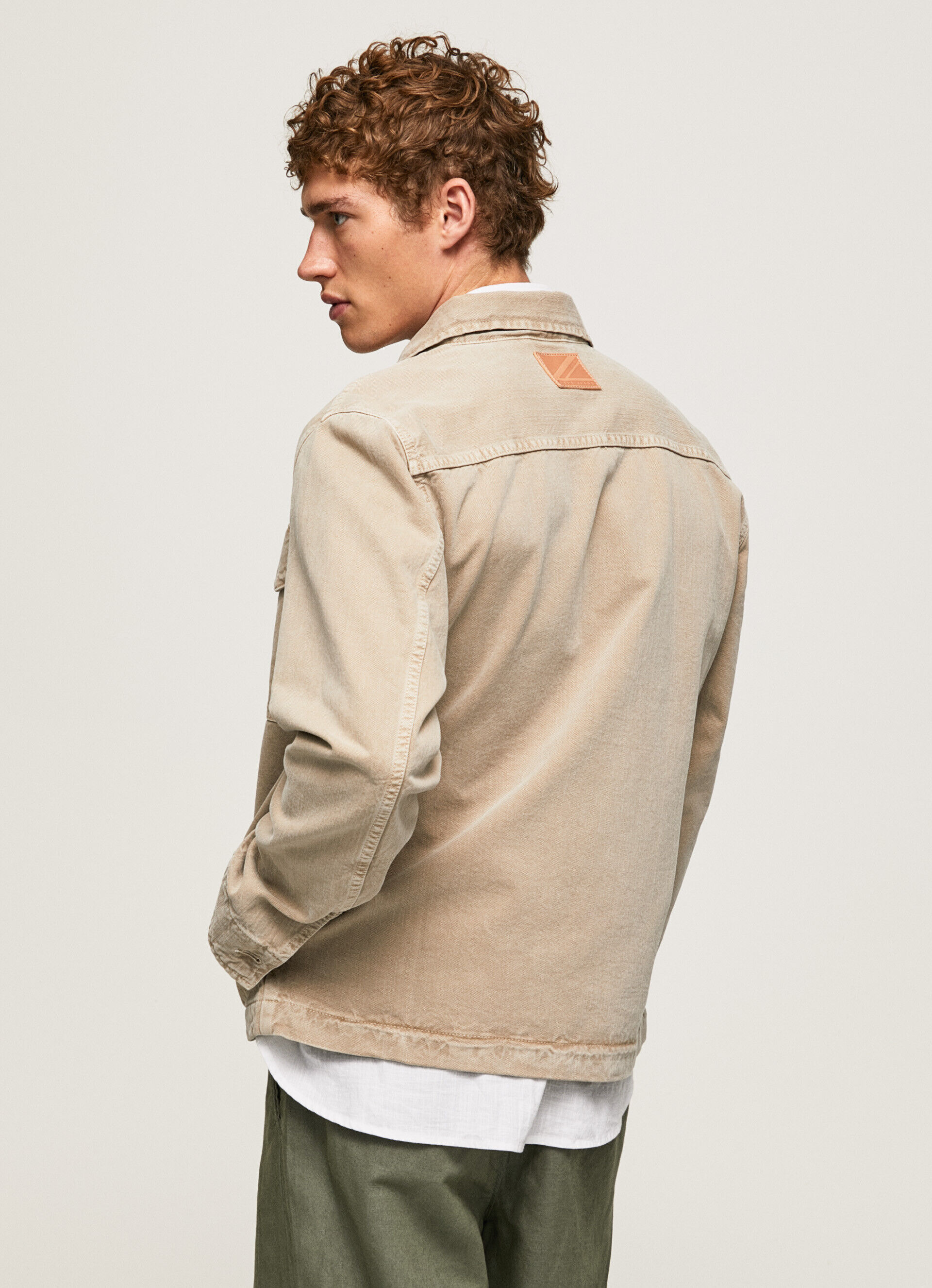 CAMISETA DENIM RELAXED BAILEY - Bege Malte