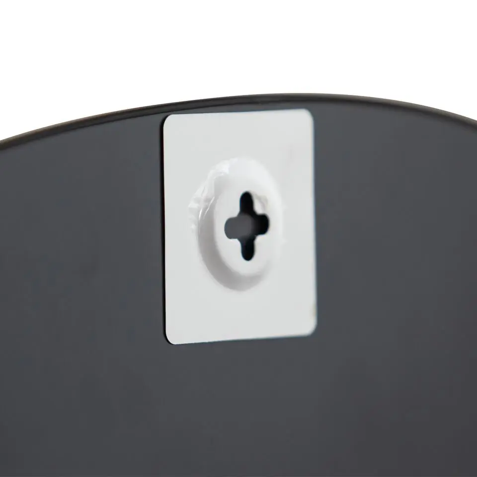 WOOOD Philou Spiegel - Glas/Metaal - Zwart - 80x50x0,5