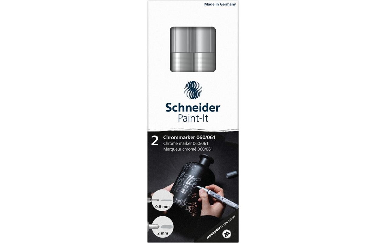 Chrommarker Set mit zwei StiftenFür Spiegeleffekte und hohen Glanz