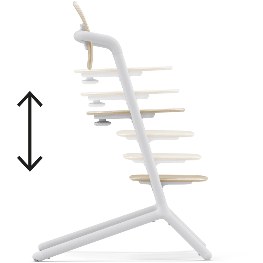 cybex GOLD Hochstuhl Lemo 4 in 1 Set Sand White inklusive Learning Tower