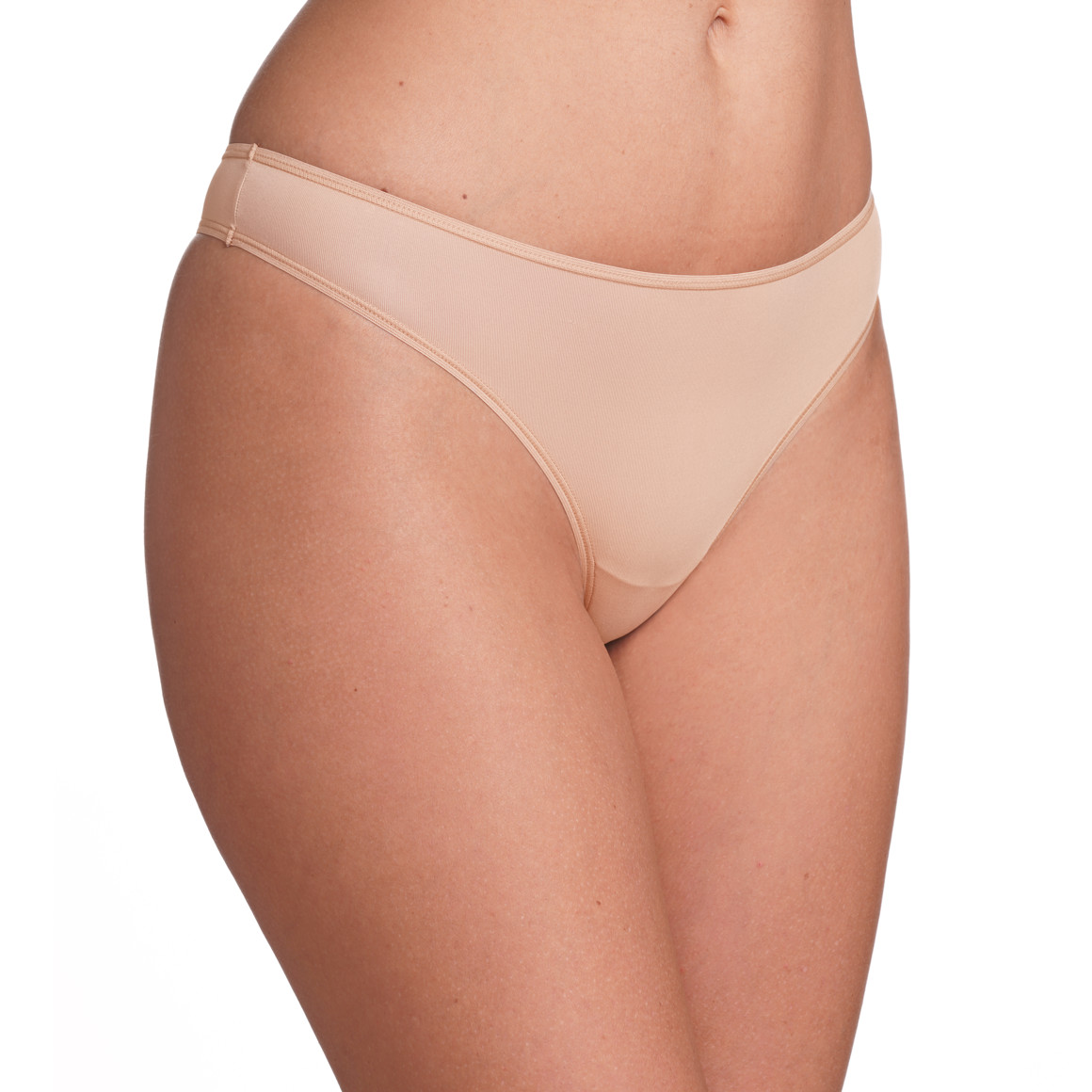 Gina Benotti 2 Damen Strings aus Mikrofaser beige
