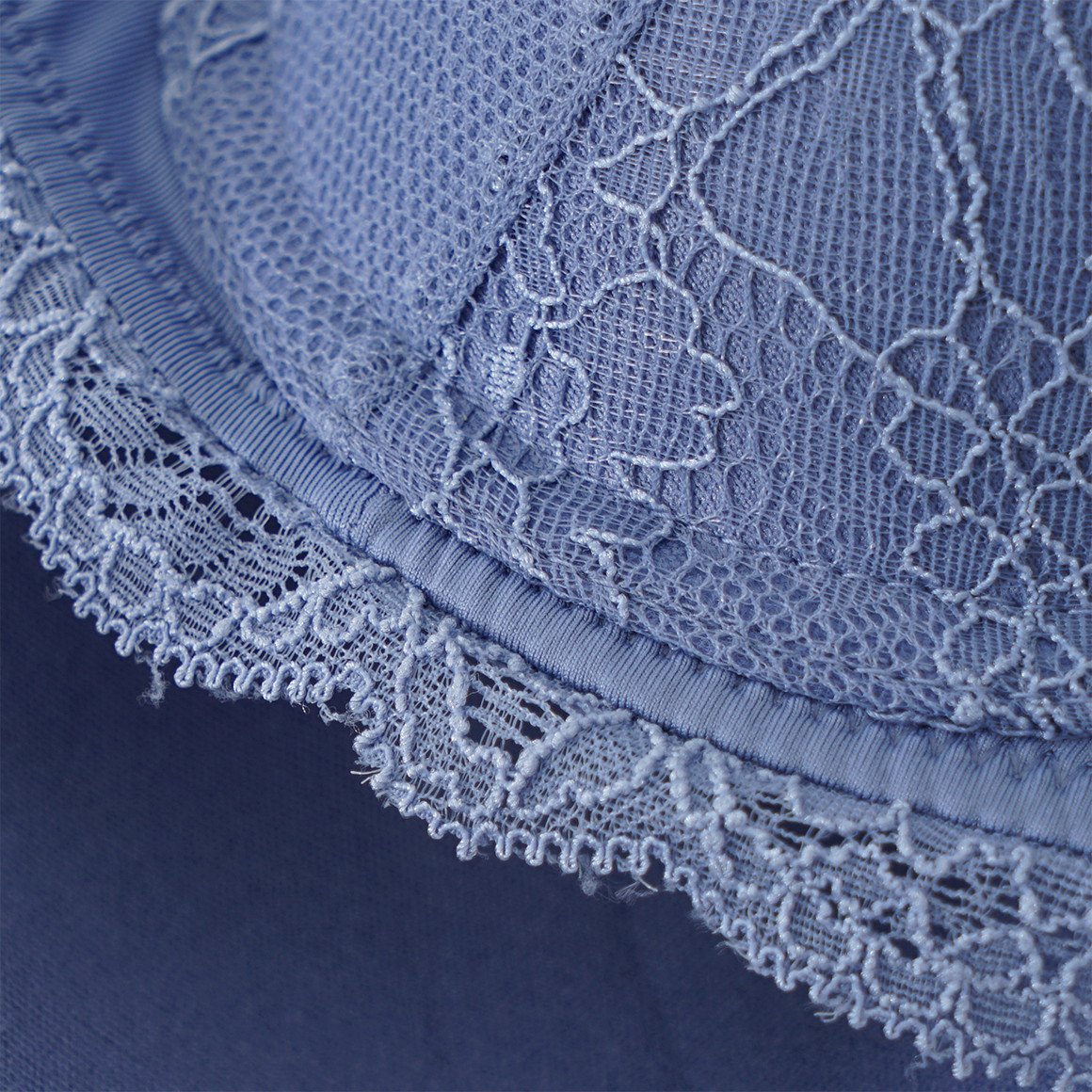 Gina Benotti Damen Bügel-BH mit Spitze hellblau