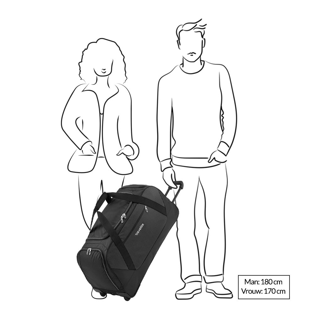 Travelite Kick Off Wheeled Duffle red