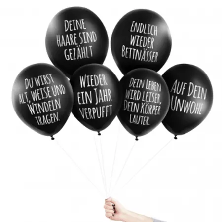 Pechkeks Anti-Party Ballons Glückwünschchen