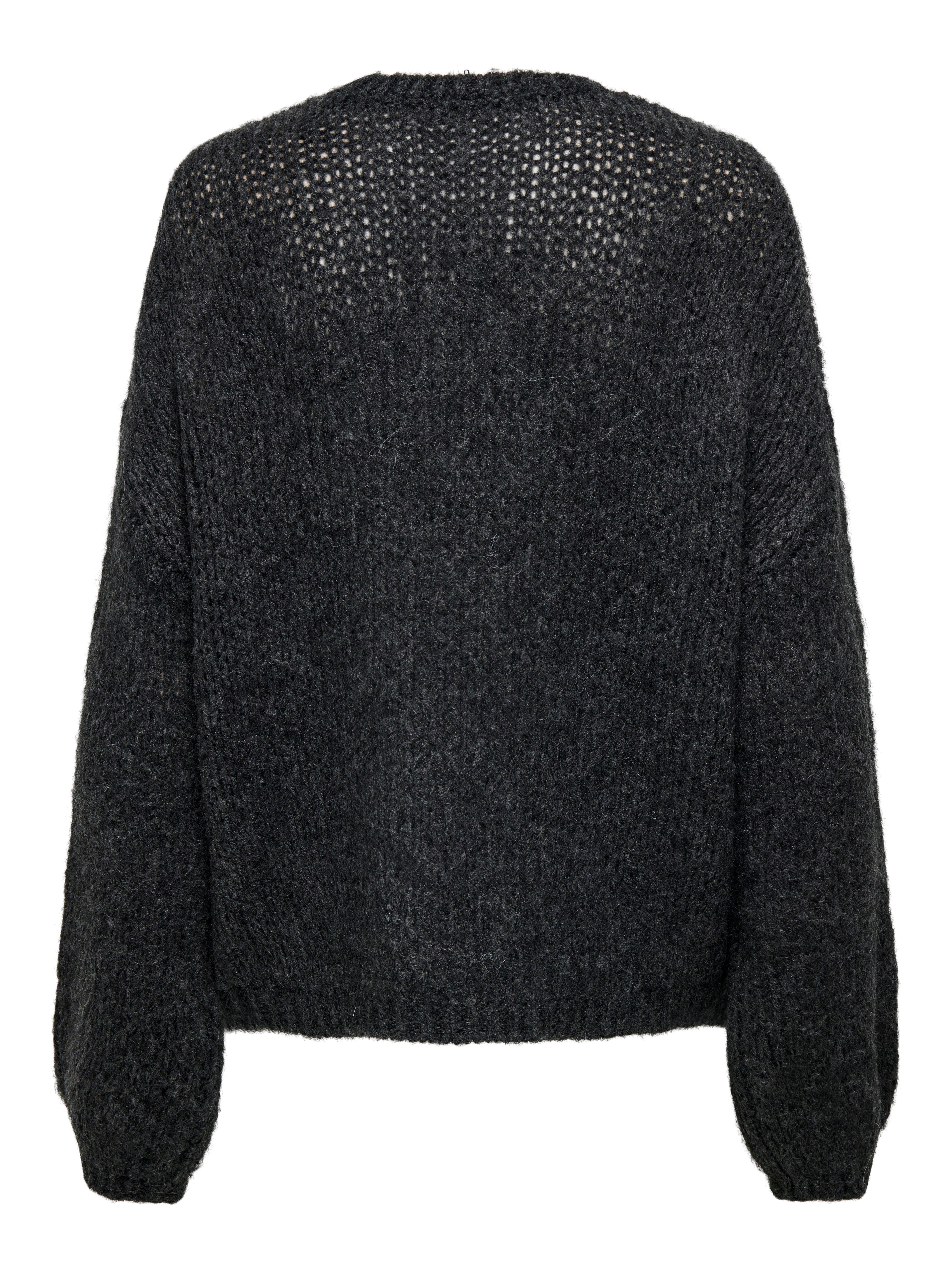 ONLJACKIE Strickpullover Dark Grey Melange