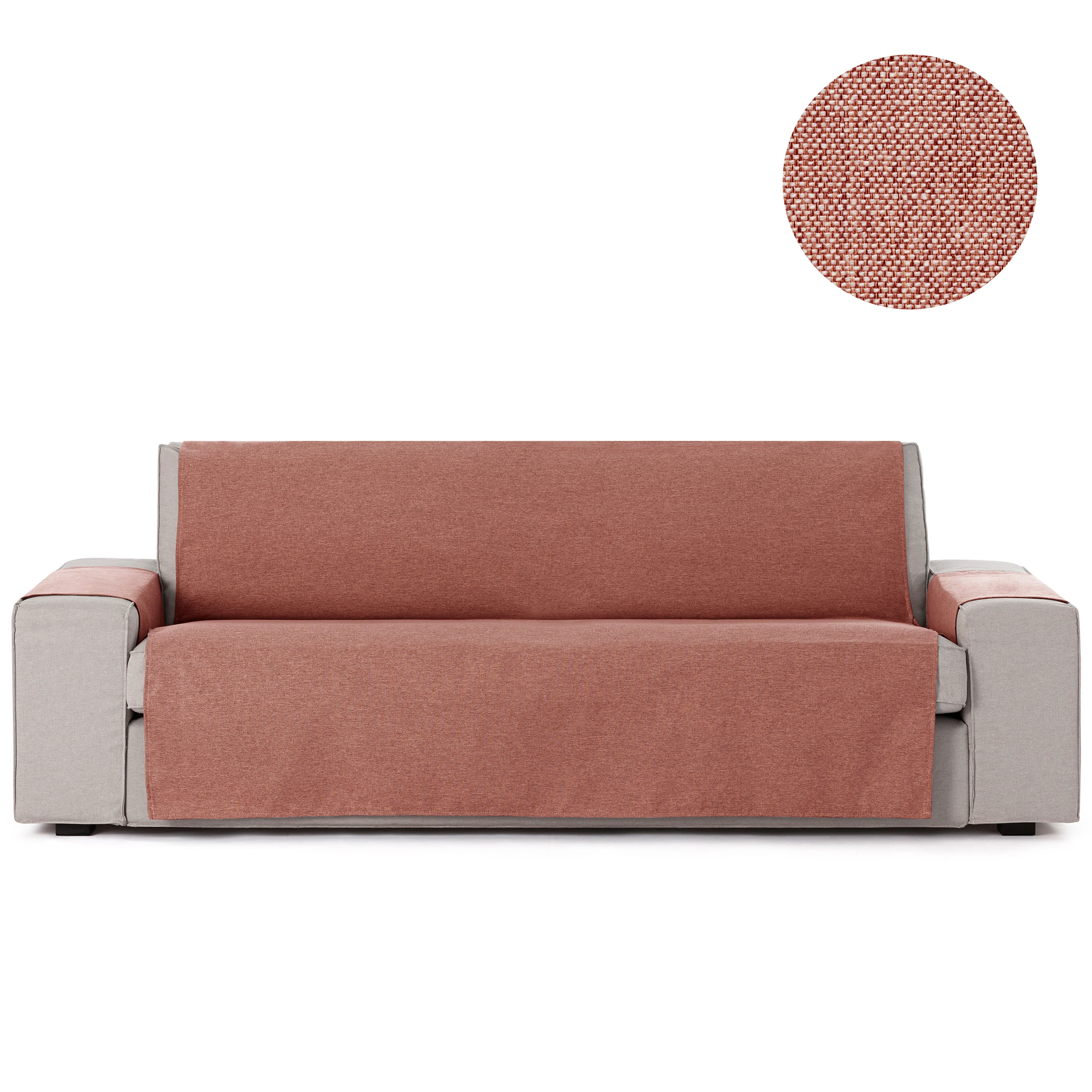 Capa Protetora para Sofá Vipalia de 1 Lugar / Relax na Cor Terracota, Modelo Brisa