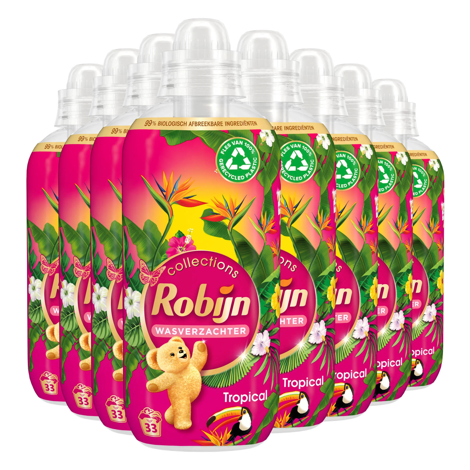 Robijn wasverzachter Tropical - 8 x 33 wasbeurten - 264 wasbeurten