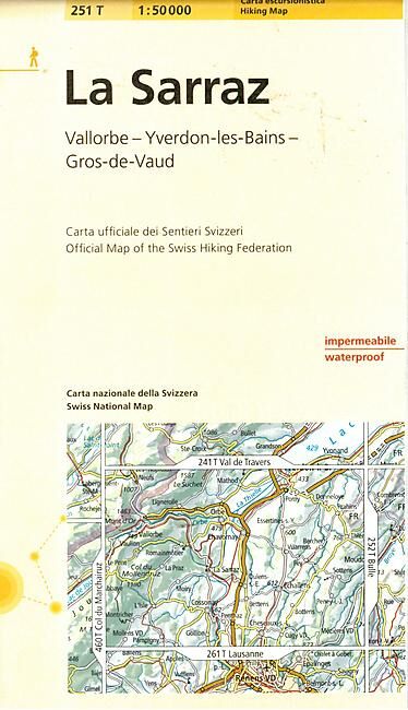 BUNDESAMT - 251T LA SARRAZ ECHELLE 1 50 000