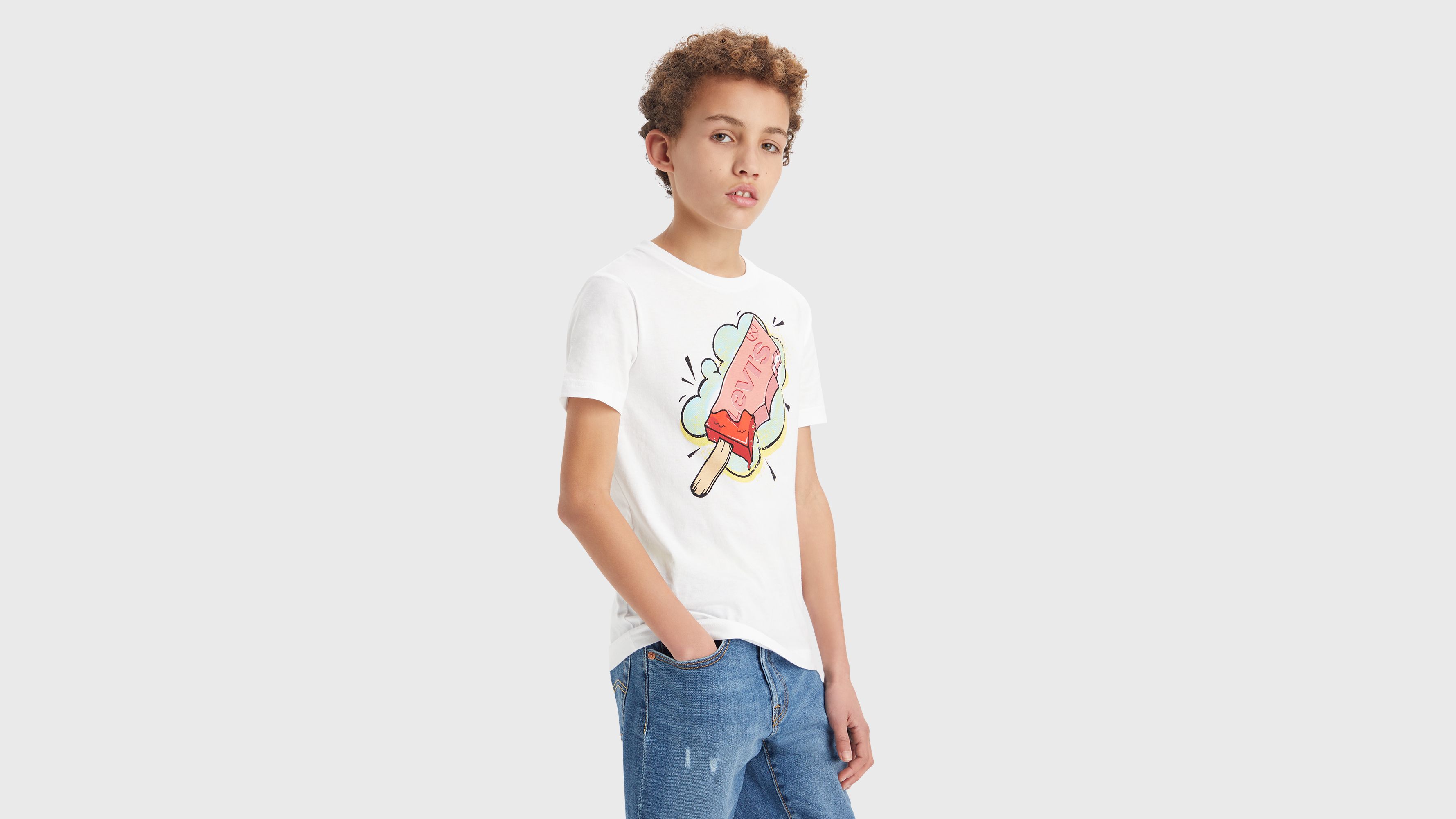 T-shirt Popsicle - Bright White - Blanc