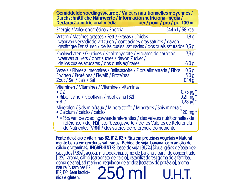 BEBIDA ALPRO SOJA COM BANANA 3X250ML