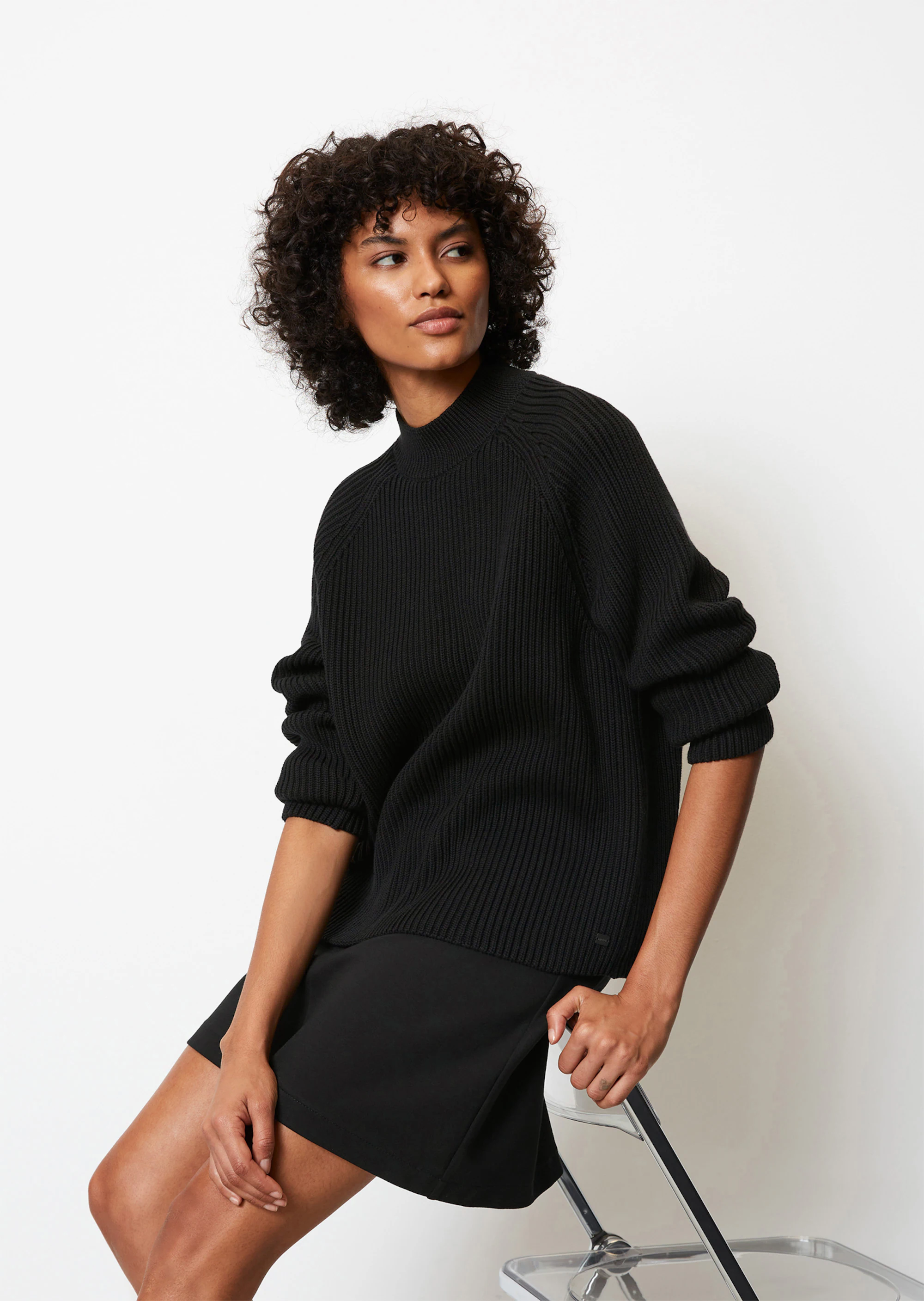 Raglan-Pullover regularaus Heavy Weight Cotton Yarn