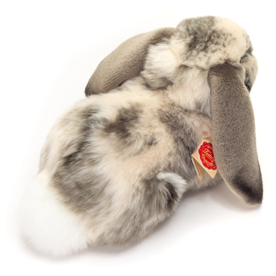 Teddy HERMANN® Widderkaninchen liegend grau-weiß, 30 cm