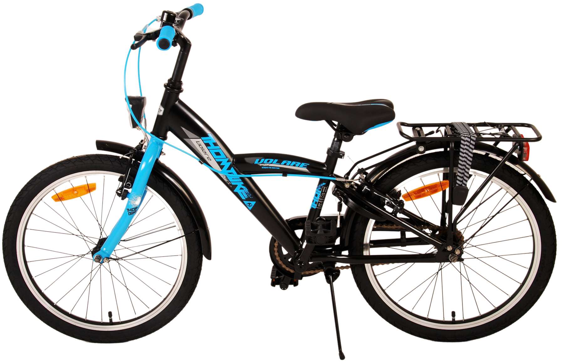 TPFSports Thombike Kinderfahrrad - Jungen - 20 Zoll - Rücktritt + Handbremsen - Schwarz/Grün
