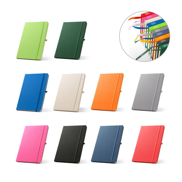 hi!dea 93297 - Cahier A5 en polyester recyclé (100% rPET) avec pages lignées