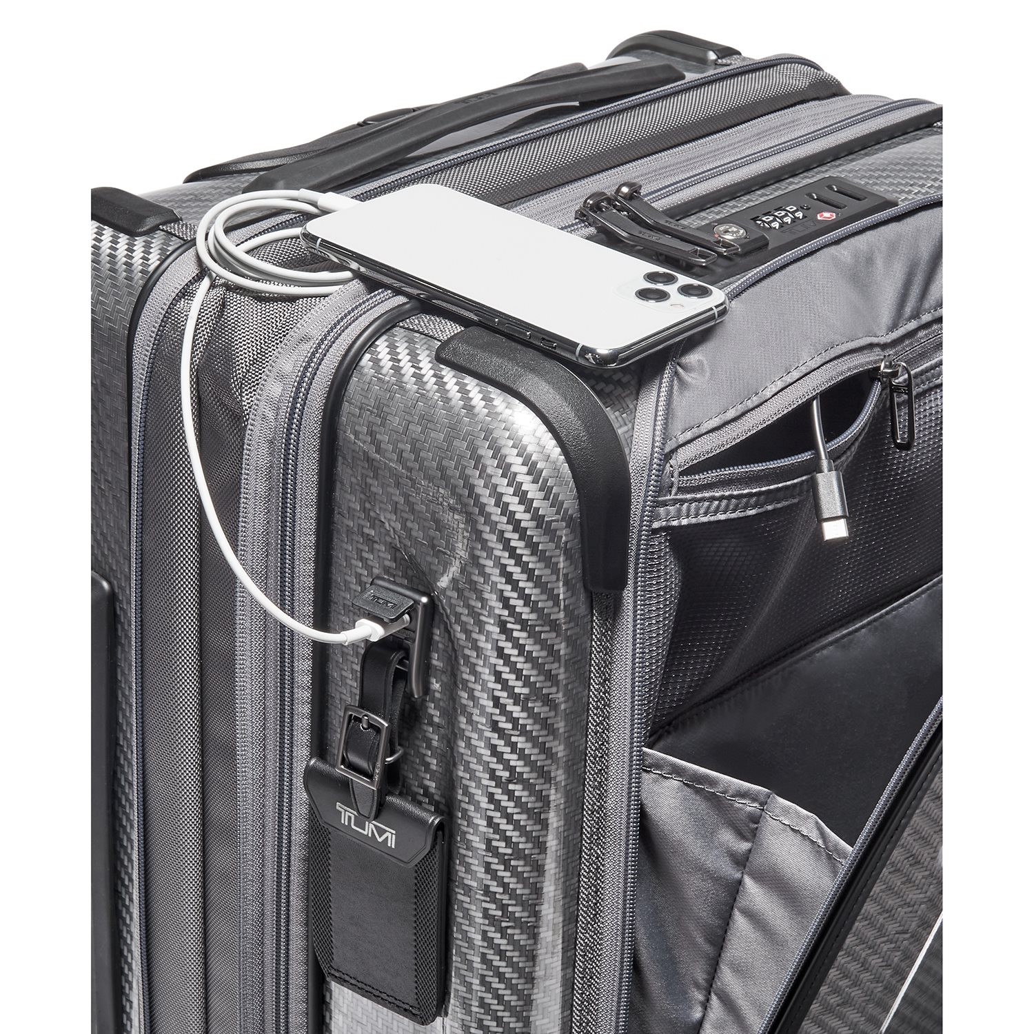 Tumi Tegra Lite Travel Wheeled Carry-On Front Pocket t-graphite