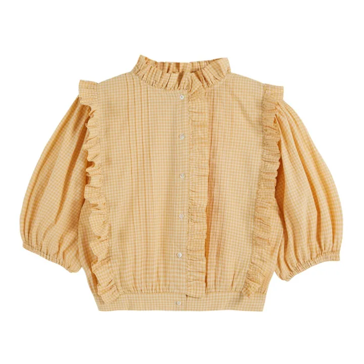 Emile et Ida Blouse Zolia Vichy - Collection Femme | Jaune