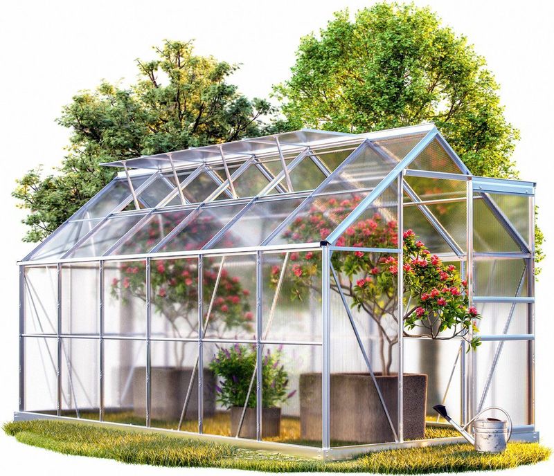 Tuinkas - Aluminium - Polycarbonaat - 1-4 Dakramen - Regengoot
