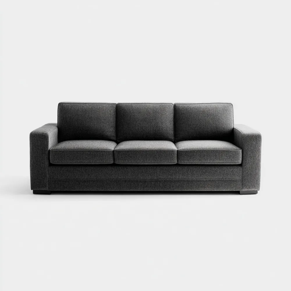 3-Sitzer-Sofa Stoff 200x90x85 cm – Dunkelgrau – Moderner Stil