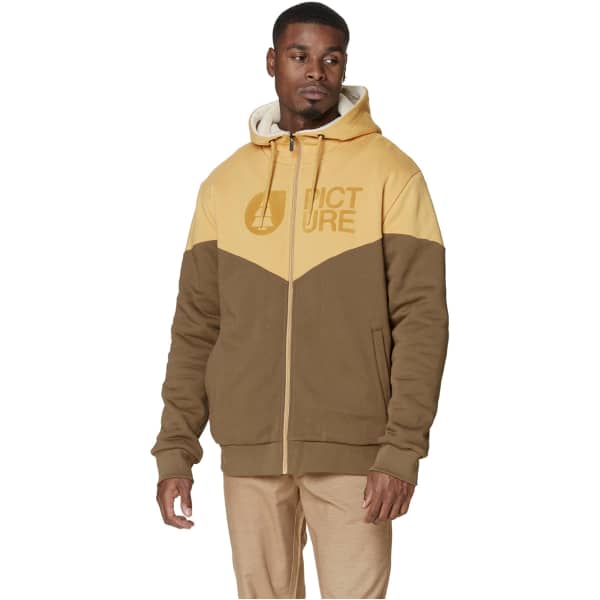 Sweatshirt PICTURE BASEMENT PLUSH ZIP HOODIE OAK BUFF BISON