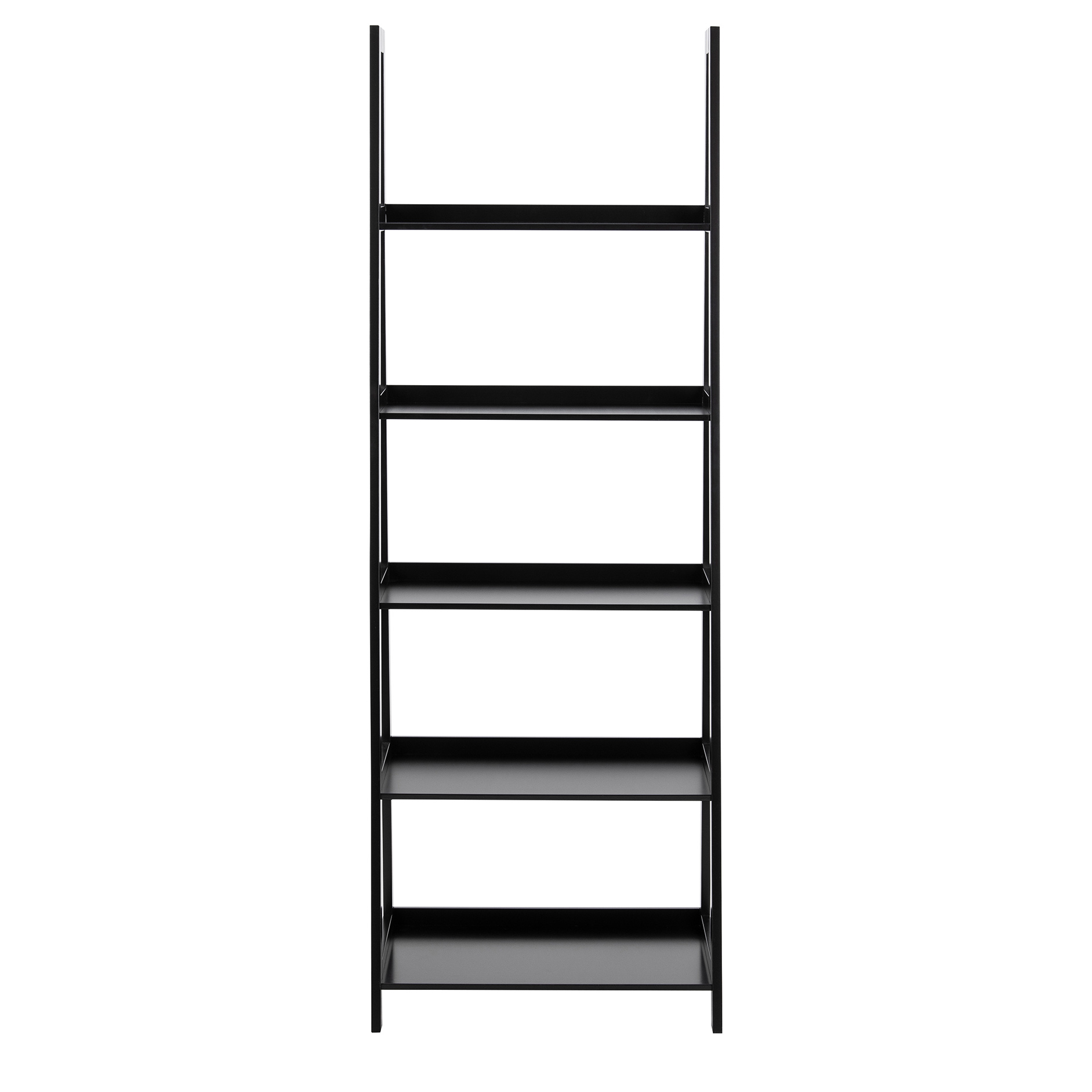 Regal WALLY - schwarz - 5 Ablageflächen - 180 cm