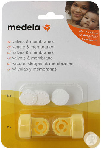 Medela 2 Valves + 6 Membranes Pour Tire-laits Swing et Harmony 1 Set (8000727)
