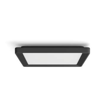 Philips Hue Tento plafondlamp zwart vierkant- wit en gekleurd licht 30x30cm