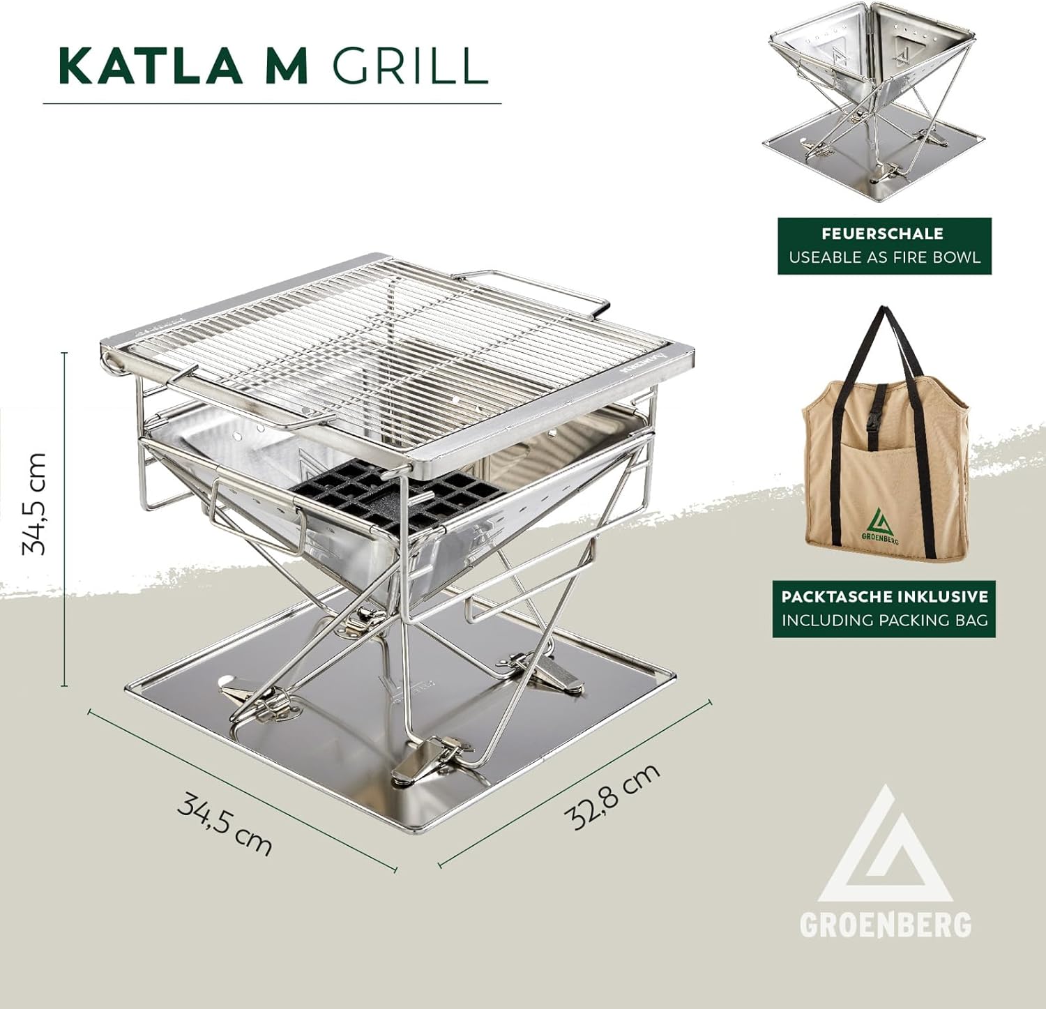 Groenberg Katla Houtskoolgrill - Medium
