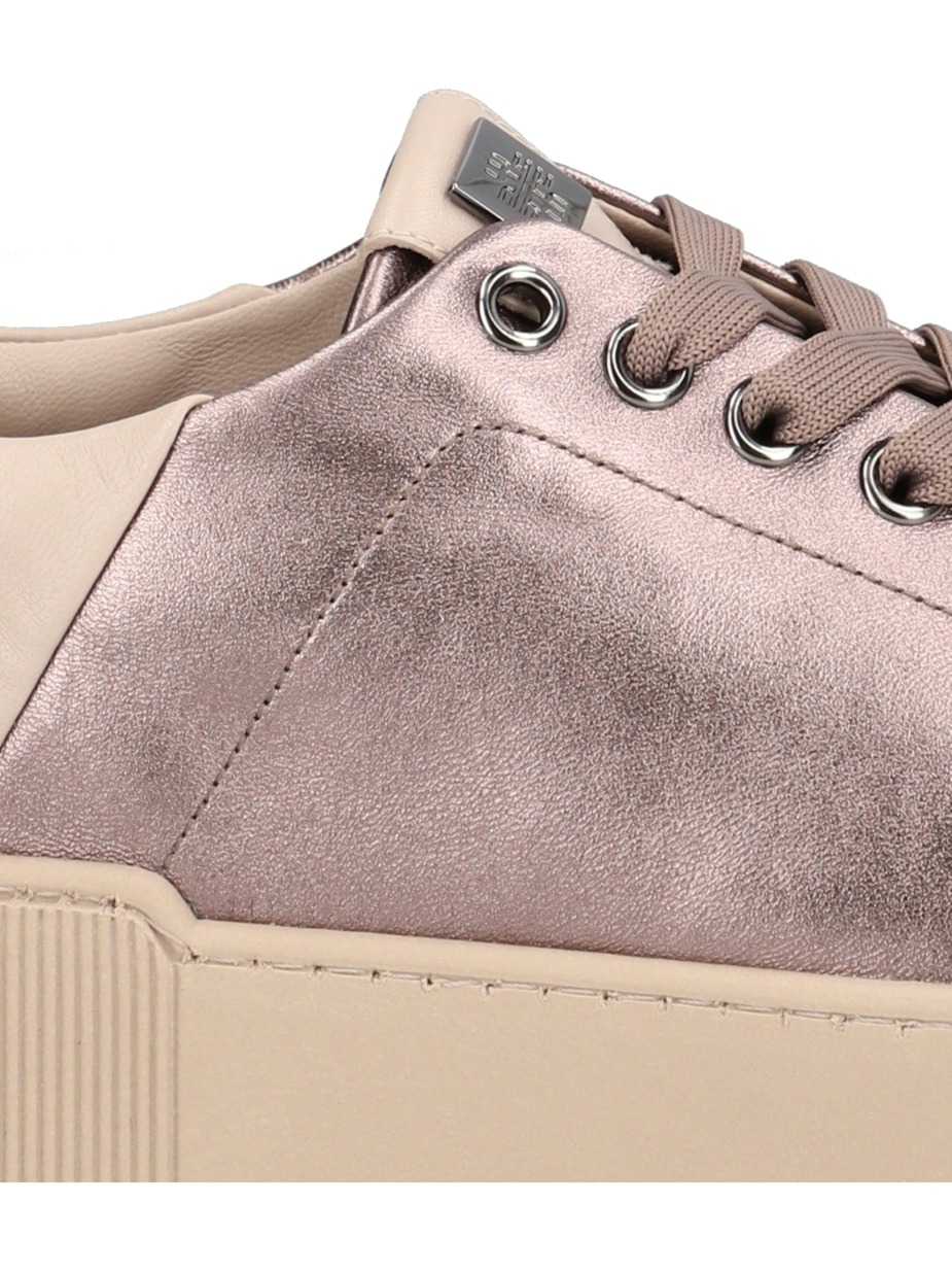 Lederkombination Sneaker