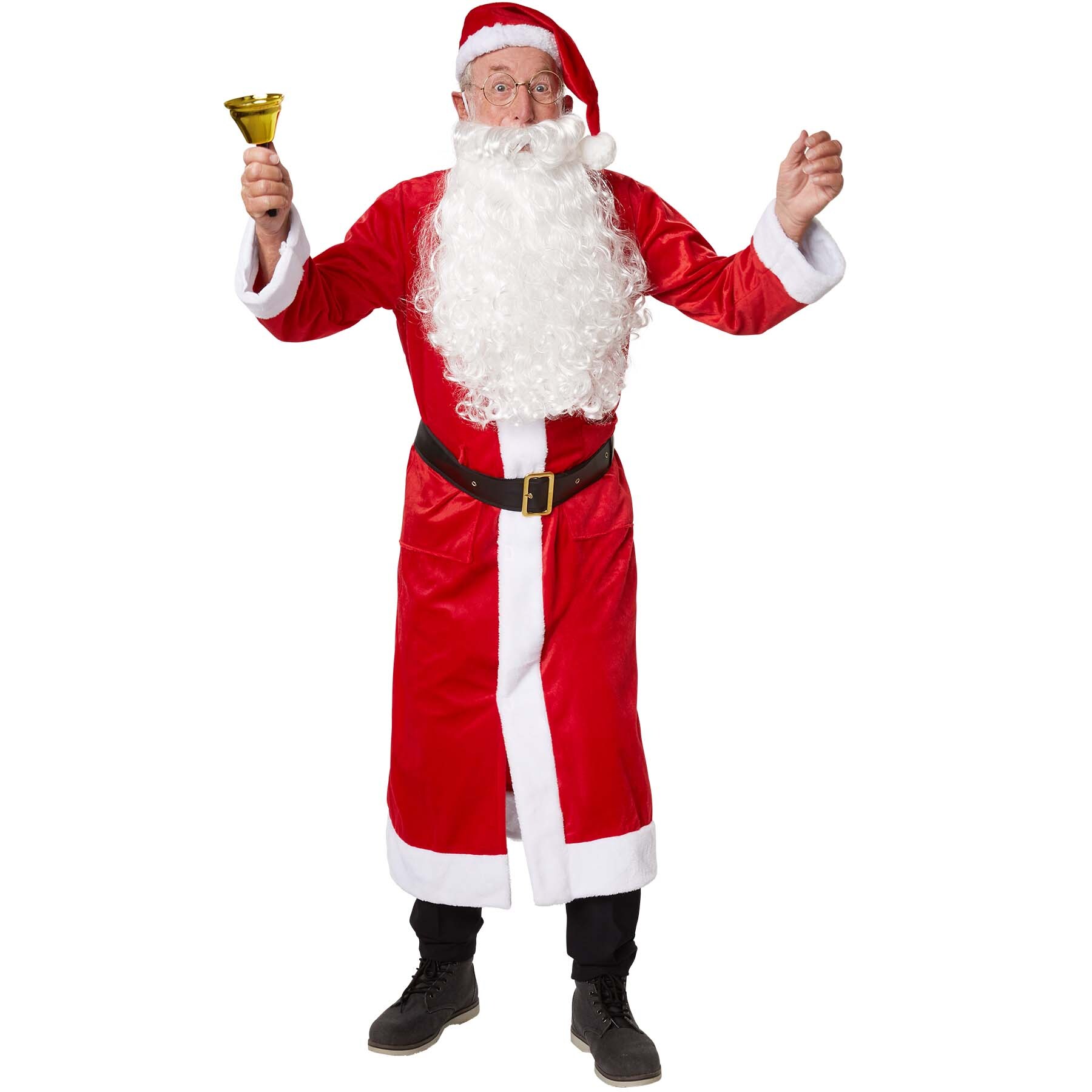 tectake® Mantel Weihnachtsmann klassisch