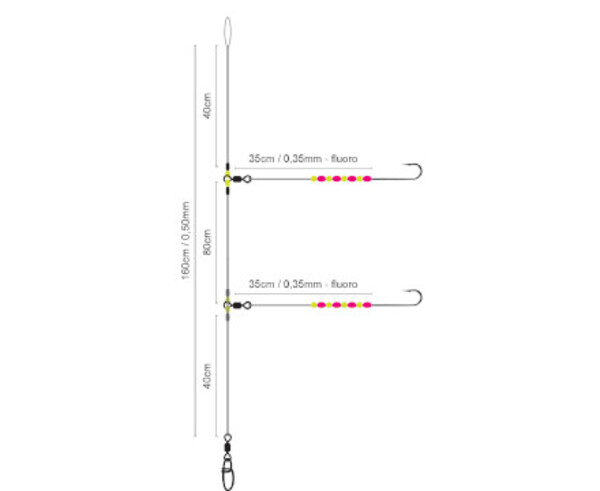 Spro Salt Rig 21 Luminous Beads