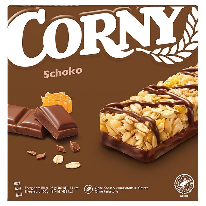 CORNY Müsliriegel 150 g, Schoko