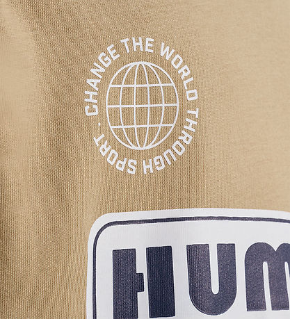 Hummel T-Shirt - hmlRolf - Cornstalk m. Logo-Print
