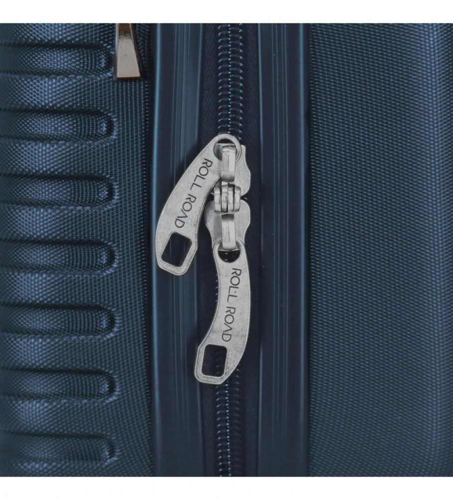 Nécessaire Roll Road ABS Roll Road India Adaptável azul marinho - 29x21x15cm