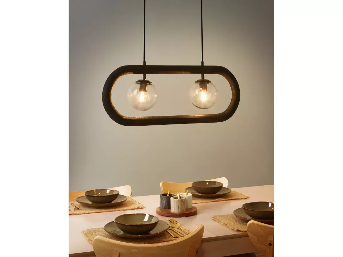 Lampe suspension AYENSU Bois Noir