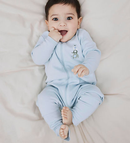 Name It Natdragt - Noos - NbmNightsuit - 2-pak - Baby Blue