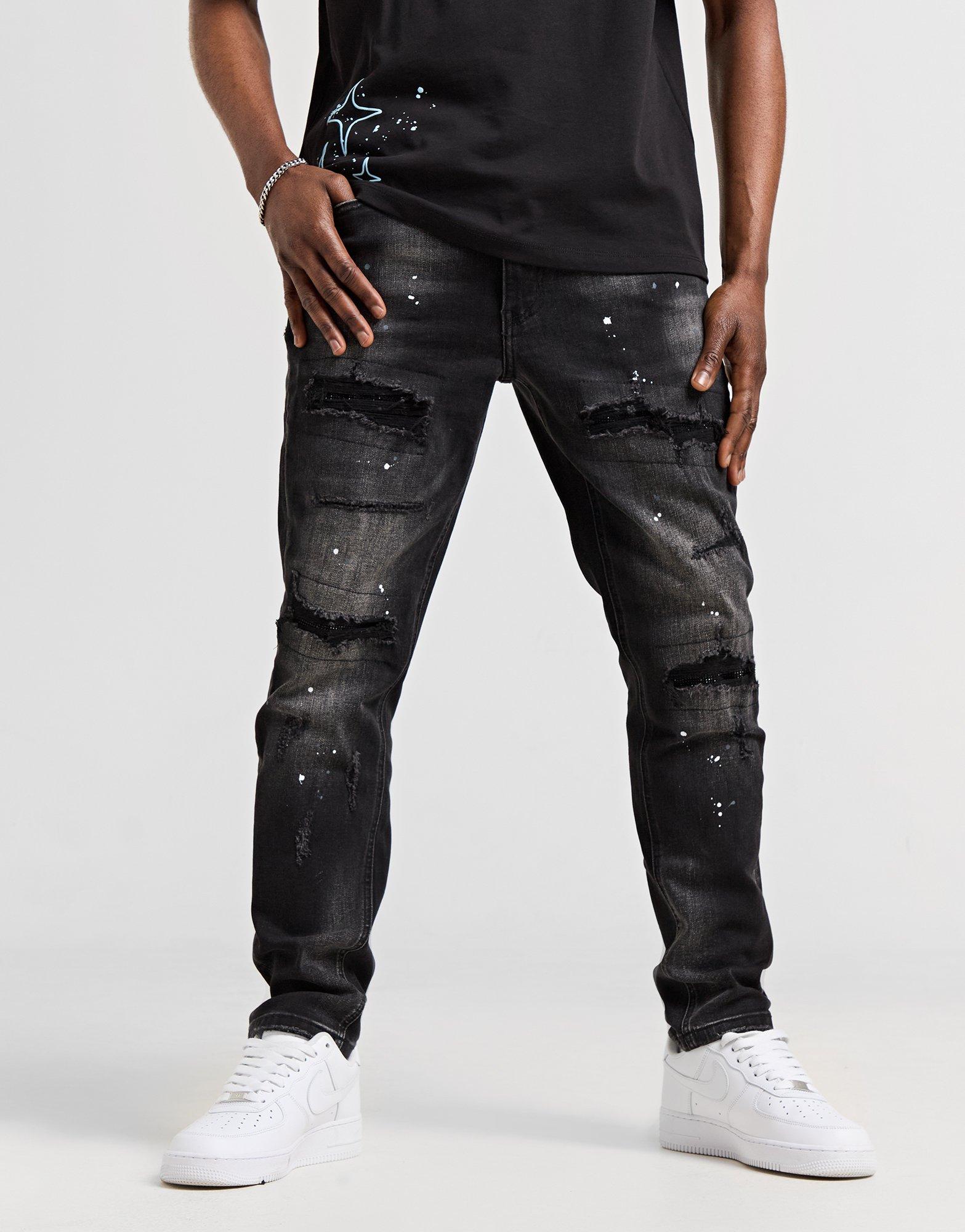 Supply & Demand Jean Rhinestone Homme