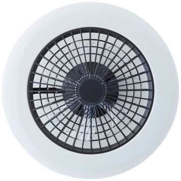 Brilliant plafondventilator Salerno met lamp en RGB functie 40W zwart