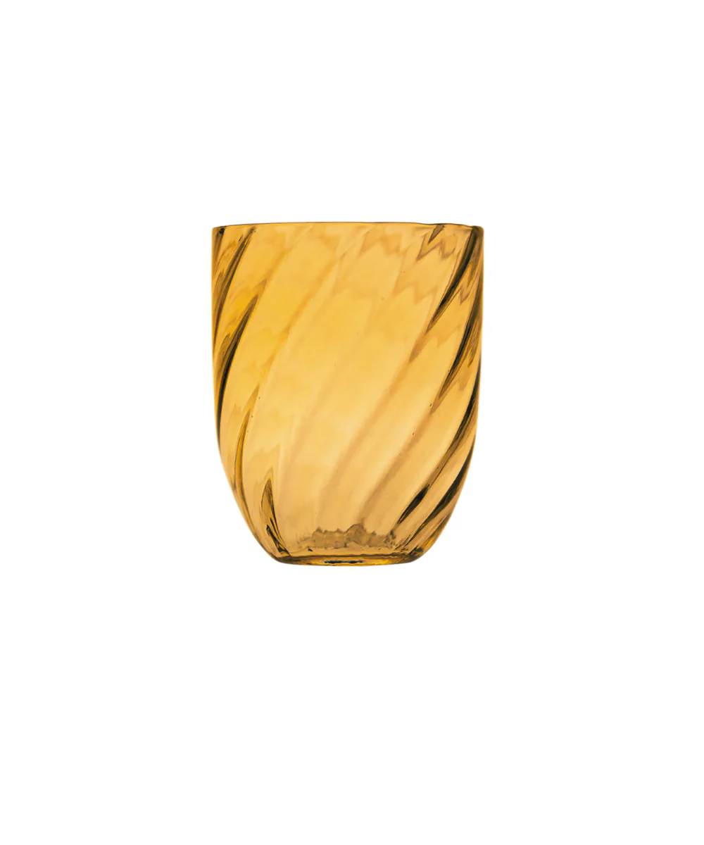 Anna Von Lipa  Swirl tumbler glas - amber
