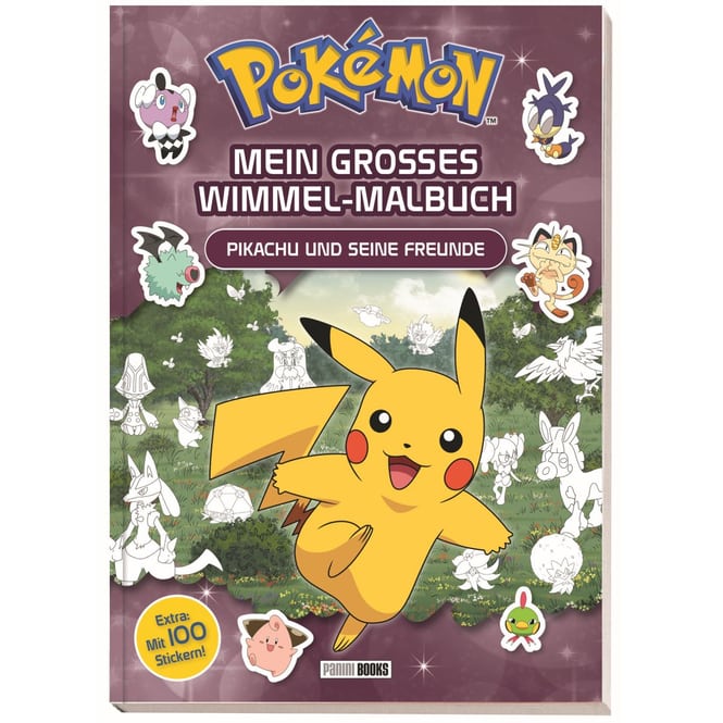 Pokèmon - Mein grosses Wimmel-Malbuch - Pikachu und seine Freunde