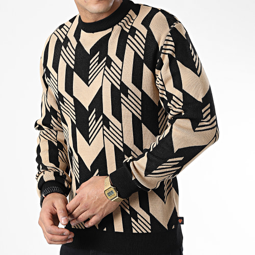 Pull AVH-179 Beige Noir