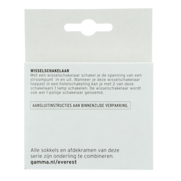 GAMMA Everest Wisselschakelaar Antraciet