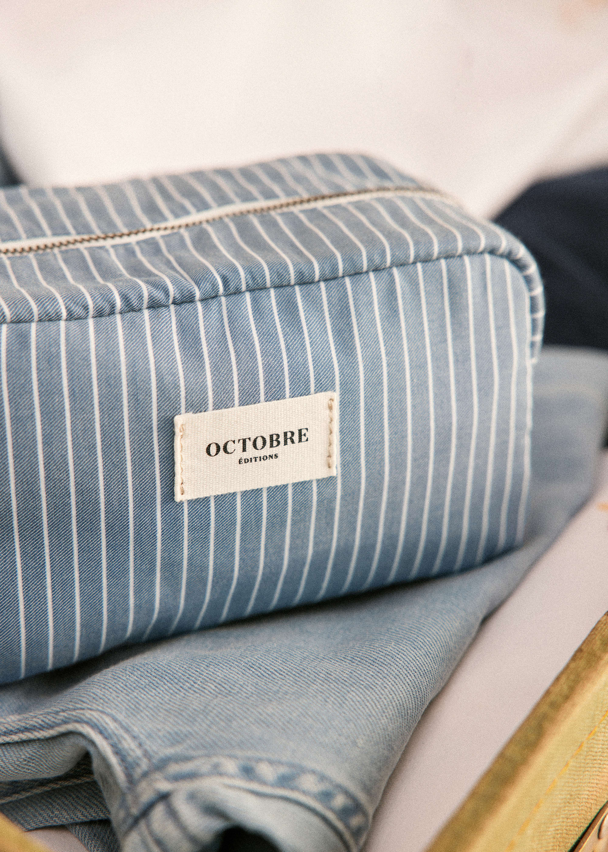 Trousse de toilette Twyman - Bleu Rayures Blanches - POUR LUI 5906574